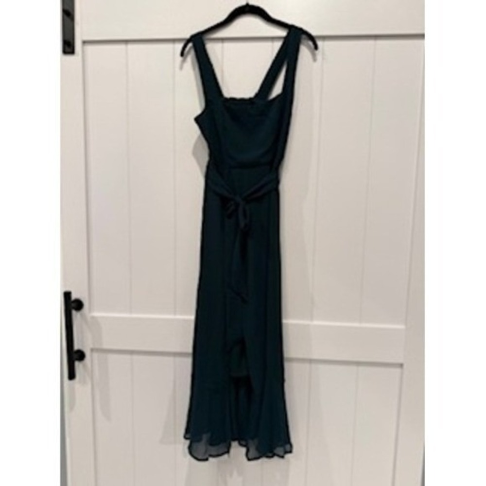 NWT Mumu Bridesmaid Dress Emerald Green Maxi Smocked Bodice Sleeveless Medium‎